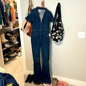 FREE PEOPLE size M denim jumpsuit NWT